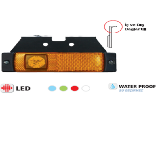 YENİ MODEL SİDE MARKER BRAKETLİ İŞIQ